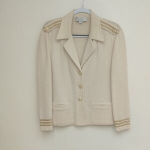Pretty Cream And Gold St. John Jacket